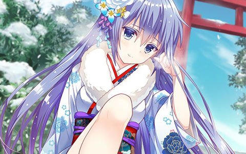 「アンジュ・ヴィエルジュ ～ガールズバトル～」年末年始の特別イベントにて「UR 蒼月紗夜【振袖】」が登場！