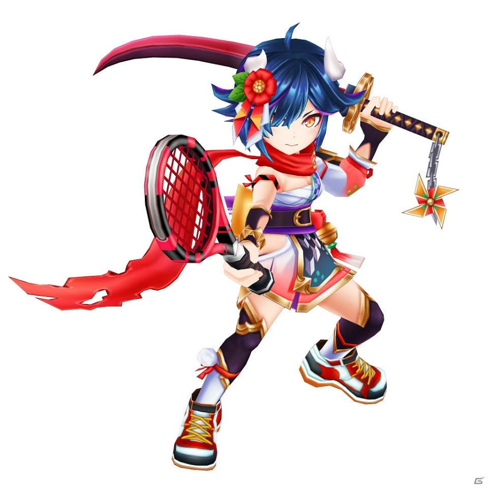 「白猫テニス」お正月衣装のエンマ（CV：長谷川 育美）、ミューエ（CV：市ノ瀬 加那）、エレノア（CV：石見 舞菜香）が登場！の画像2