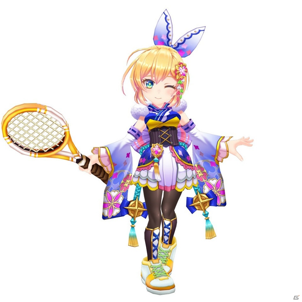 「白猫テニス」お正月衣装のエンマ（CV：長谷川 育美）、ミューエ（CV：市ノ瀬 加那）、エレノア（CV：石見 舞菜香）が登場！の画像4