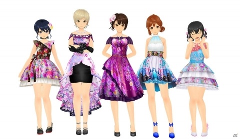 「スクールガールストライカーズ2」女の子36人分の新春コスチューム「振袖柄ドレス」が登場！の画像2