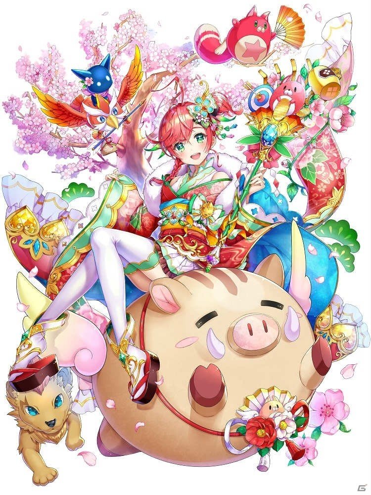 「白猫プロジェクト」エマ（CV：加隈亜衣）やキアラ（CV：阿澄佳奈）が華やかな服装で登場！「銀河新年2019」開催の画像2