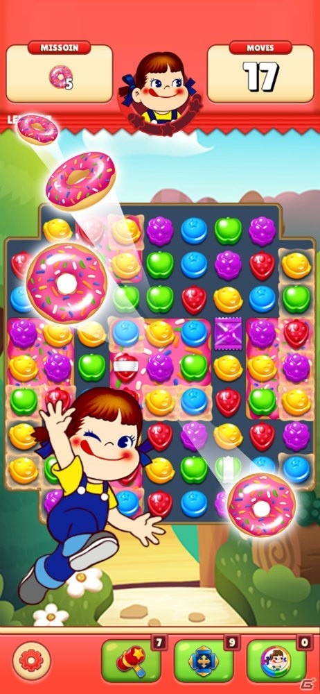 ペコ＆ポコちゃんと楽しめるマッチ3ゲーム！「ミルキーマッチ：ペコちゃんパズルゲーム」が配信開始の画像3