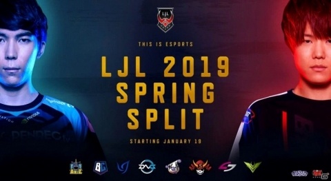 「LJL 2019 Spring Split」全8チームのスターティングメンバーが公開！1月19日13時よりいよいよ開幕の画像1