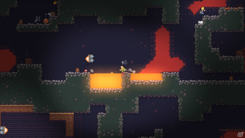 挑戦するたびに姿を変える洞窟に挑むハイスピードなアクションゲーム「Caveblazers」Switch版が配信スタート！の画像3
