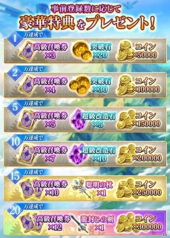 「ミラージュ・メモリアル」事前登録受付が本日12時よりスタート！ギフトカードが当たるTwitterキャンペーンの実施もの画像2
