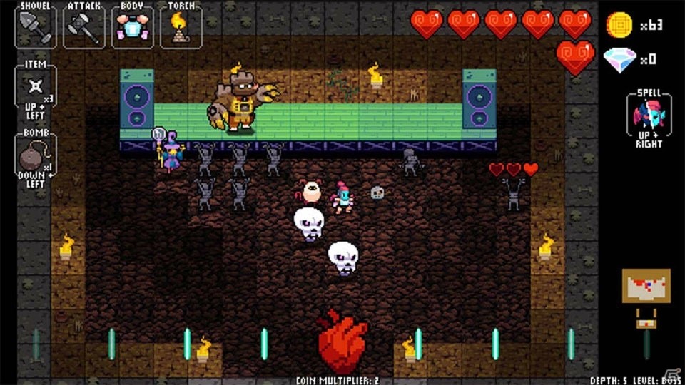 PS4/PS Vita「クリプト・オブ・ネクロダンサー」にDLC「アンプリファイド」が登場！の画像4