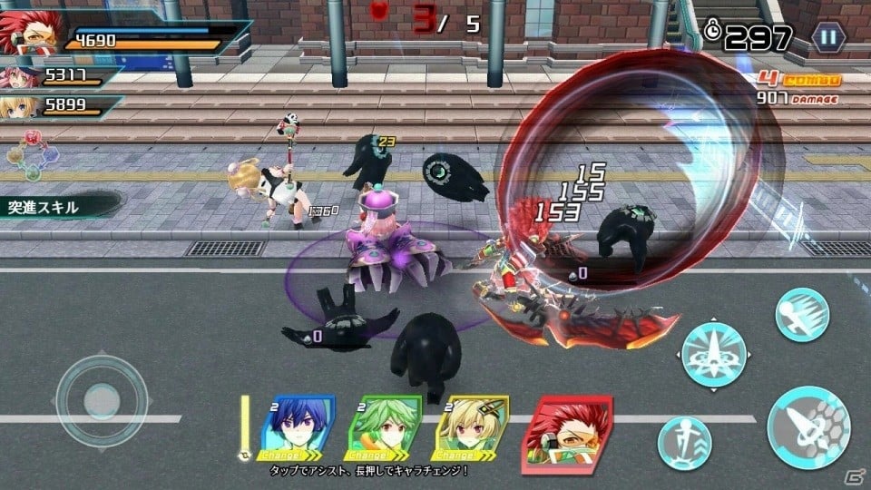 「暁のブレイカーズ」がバーチャルパッドで操作可能に！Switch版とのデータ連携機能も追加の画像3
