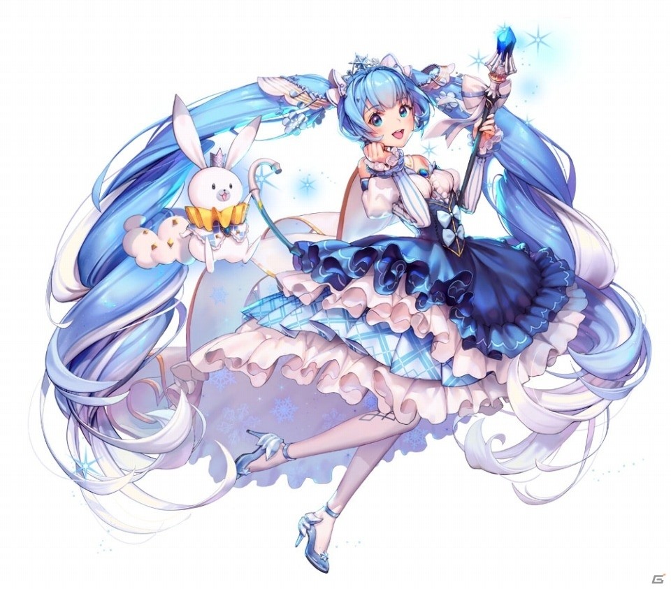 「デスティニーチャイルド」 KKUEM氏描き下ろしの★5「プリンセス雪ミク」が登場！の画像3