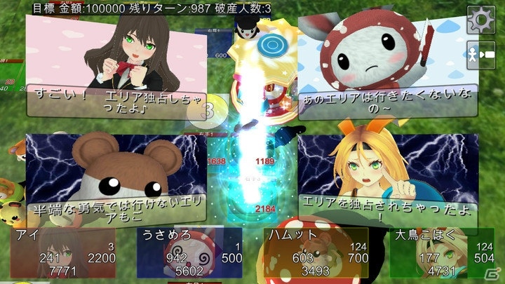 リアクション豊かなキャラと多彩なステージが魅力の経営戦略ボードゲーム「Monopolia」が配信！の画像7