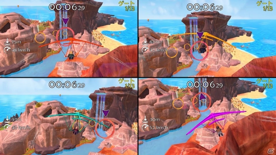 4つの飛行方法で大空を舞え！1～4人まで遊べるフライトアクション「パイロットスポーツ」が2月28日発売！の画像6