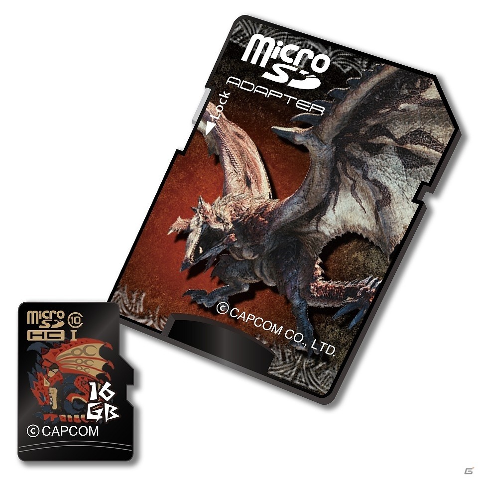 15周年を迎える「モンスターハンター」のmicroSDカードセットが登場！ワールド・紋章・アイルーのデザインの画像2