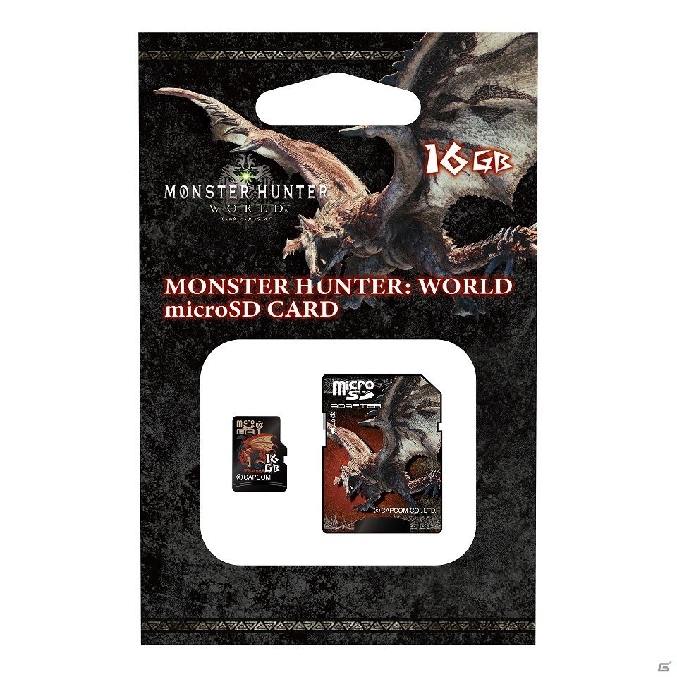 15周年を迎える「モンスターハンター」のmicroSDカードセットが登場！ワールド・紋章・アイルーのデザインの画像3