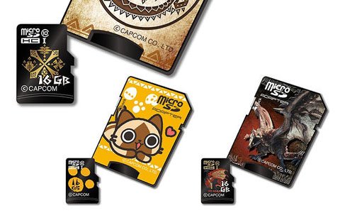 15周年を迎える「モンスターハンター」のmicroSDカードセットが登場！ワールド・紋章・アイルーのデザイン