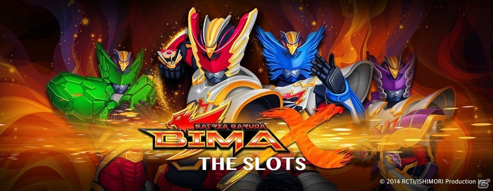 インドネシアの特撮ヒーロー「ガルーダの戦士ビマ X」のスロットアプリ