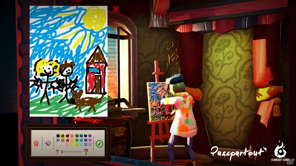 絵を描いてストーリーを進めるシミュレーション「パスパルトゥー：アーティストの描いた夢」が配信！の画像4