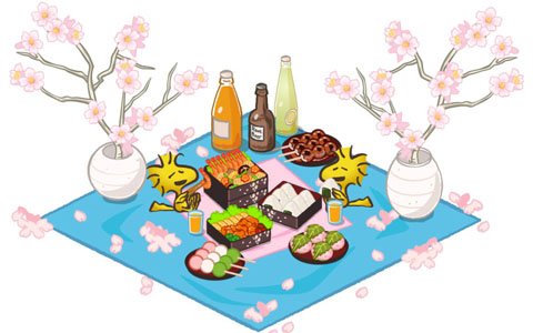 「スヌーピー ライフ」お花見がテーマのアイテムが手に入るイベントが開催！