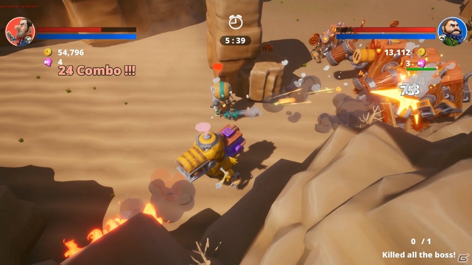 押し寄せる敵を倒していくSwitch向けアクションRPG「マキナイツ -ブラッドバゴス-」が配信開始！の画像4