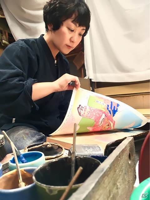 「ソードアート・オンライン」より明日奈の浮世絵木版画が発売決定！の画像3