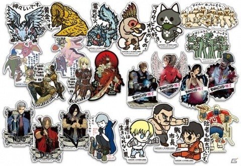 カプコンとB-SIDE LABELのコラボステッカー新作24種が3月20日に発売！の画像1