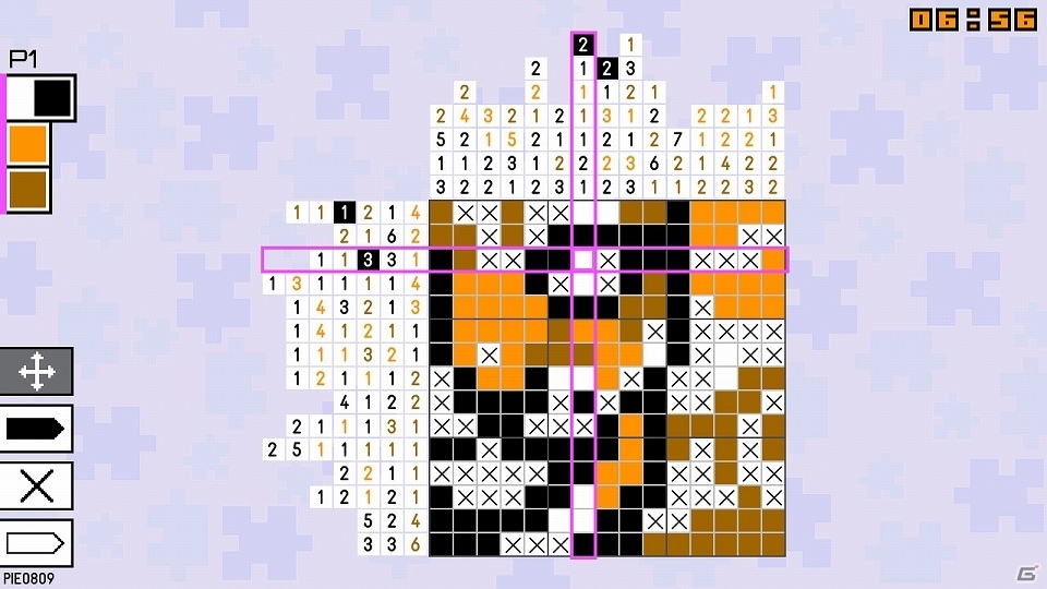 ロジックパズル「ピースお絵かきパズル Pic-a-Pix」のPS4＆PS Vita版が本日配信開始！の画像4