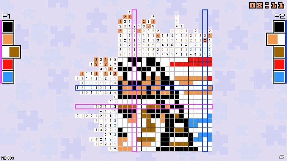 ロジックパズル「ピースお絵かきパズル Pic-a-Pix」のPS4＆PS Vita版が本日配信開始！の画像5