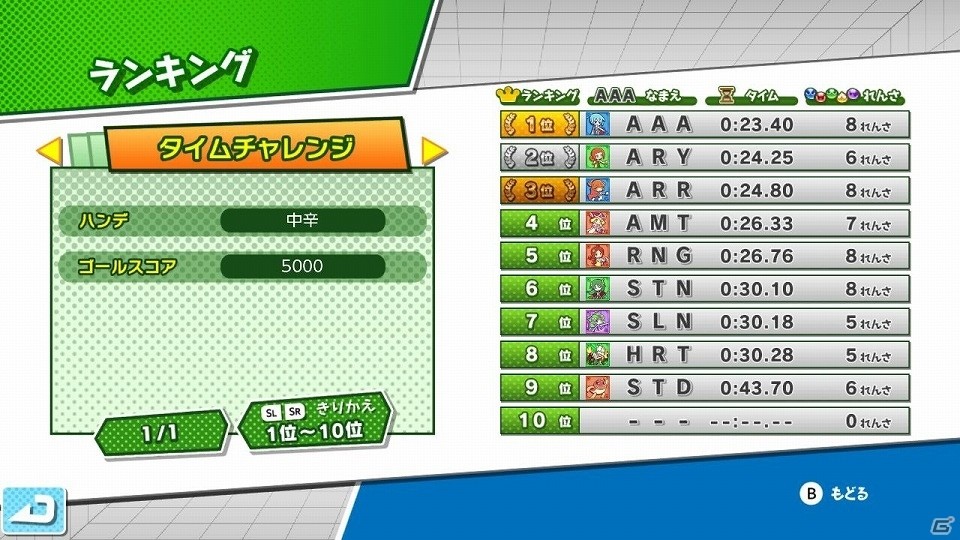「ぷよぷよeスポーツ」に「チャレンジ」が追加！各種eスポーツ大会での使用を想定した新モードの画像4