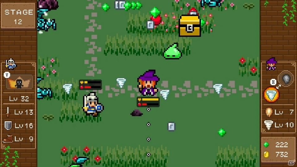 8bitテイストアクションの守って戦うRPG！Switch版「魔女と勇者」が配信開始の画像3