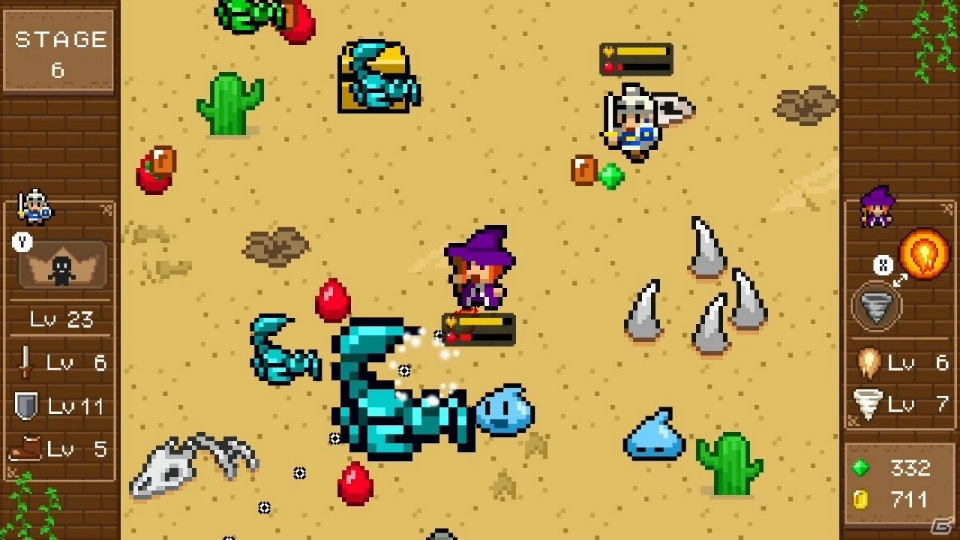 8bitテイストアクションの守って戦うRPG！Switch版「魔女と勇者」が配信開始の画像4