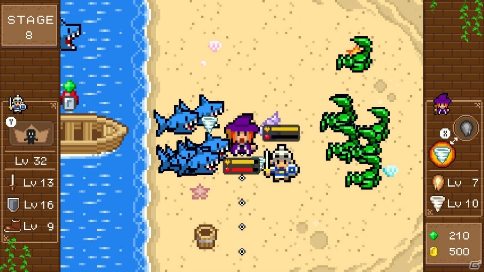 8bitテイストアクションの守って戦うRPG！Switch版「魔女と勇者」が配信開始の画像7