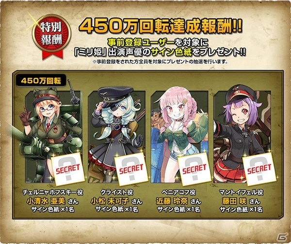 PCブラウザゲーム「ミリ姫大戦～RELOAD～」のリリース日が3月27日に決定！の画像3