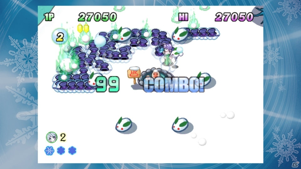 アクションSTG「雪ん娘大旋風～さゆきとこゆきのひえひえ大騒動～」PS4版が4月4日より配信！の画像3