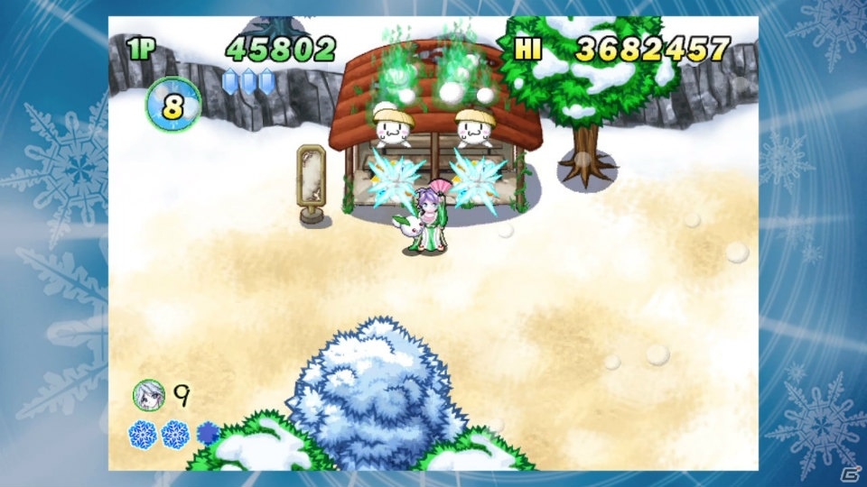 アクションSTG「雪ん娘大旋風～さゆきとこゆきのひえひえ大騒動～」PS4版が4月4日より配信！の画像4