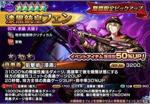 「グランドサマナーズ」新ユニット「漆黒銃皇フェン」が出現する「超英雄祭」が開催！の画像4