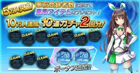 「ヒロインメモリーズ」事前登録者数5万人突破によりキャンペーン報酬の追加が決定！の画像2