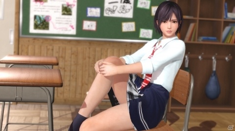 「DEAD OR ALIVE XVV」新SSR水着「春彩のスクールウェア（なぎさ、みさき）」が登場！の画像1