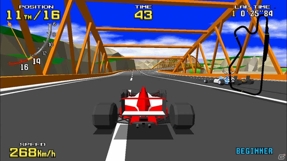 画面分割対戦にも対応した「SEGA AGES バーチャレーシング」の配信日が4月25日に決定！の画像2