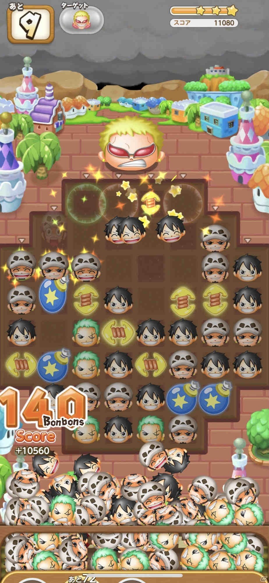 Ios Android One Piece Bon Bon Journey が発表 ワンピースのキャラが ボンボン になって登場するパズルゲーム の画像 Gamer