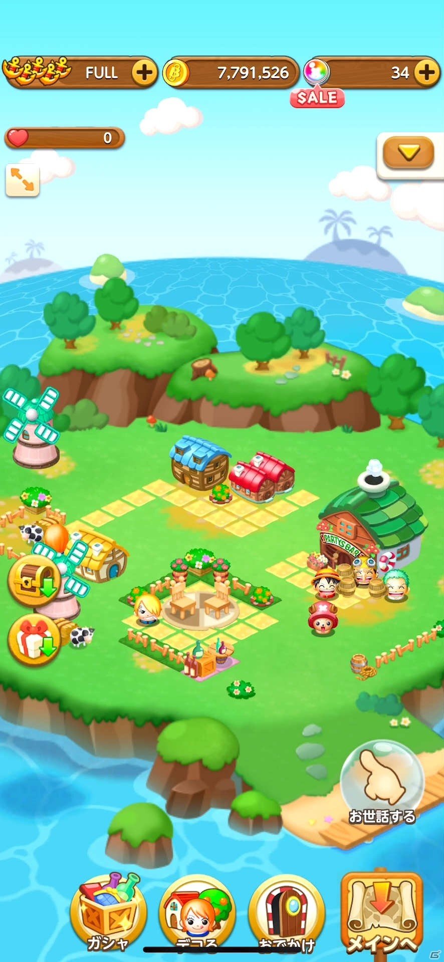 iOS/Android「ONE PIECE BON! BON! JOURNEY!!」が発表！ワンピースのキャラが「ボンボン」になって登場するパズルゲームの画像6