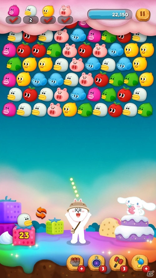 「LINE バブル2」にてサンリオキャラクターズとのコラボが開催！の画像2