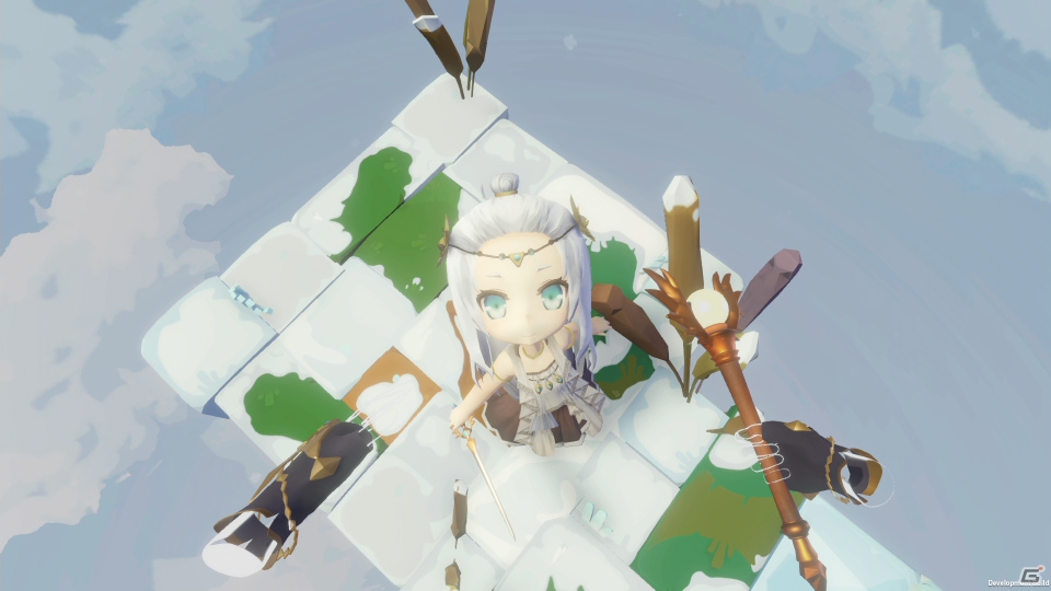 Switch版「Light Tracer」が本日発売！神の力でお姫様を塔の頂上まで導くパズルゲームの画像4