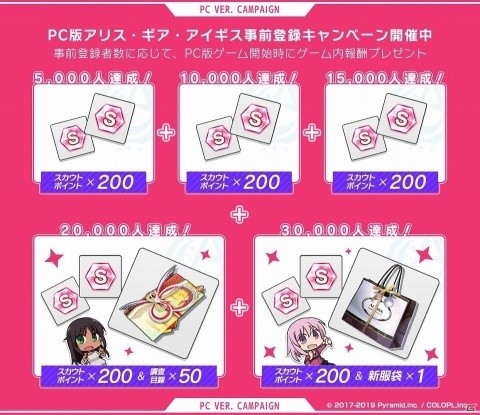 PC版「アリス・ギア・アイギス」がDMM GAMESにて配信決定！5月7日より事前登録受付が開始の画像2