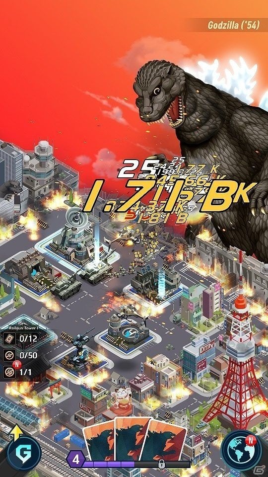 放置型都市防衛ゲーム ゴジラ ディフェンスフォース の事前登録受付が開始 ゲームの詳細が公開に ゲーム情報サイト Gamer