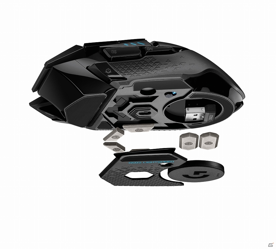 「G502」が無線になって登場！「ロジクール G502 LIGHTSPEED ワイヤレス ゲーミングマウス」が5月30日に発売の画像6