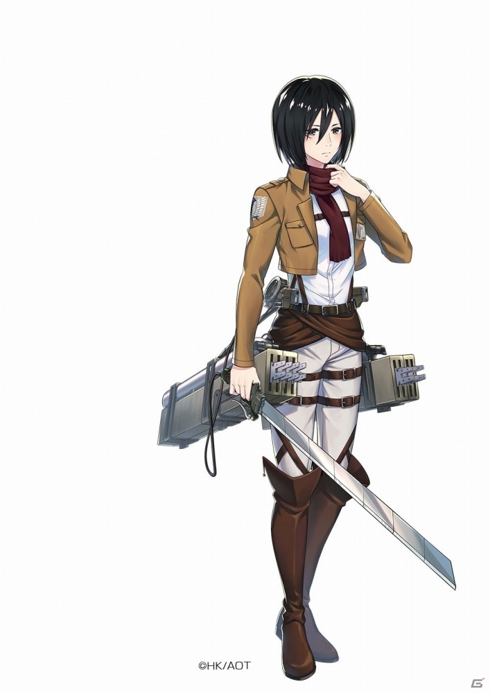 「イドラ ファンタシースターサーガ」TVアニメ「進撃の巨人」コラボに登場する「ミカサ」のイラストが公開！の画像2