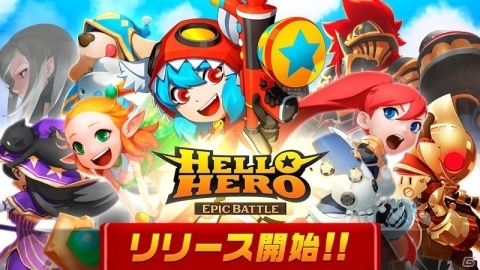 縦型ファンタジーRPG「ハローヒーロー: Epic Battle」が配信！ダイヤ1,600個とSSヒーロー「エリシャ」が全員に配布の画像1