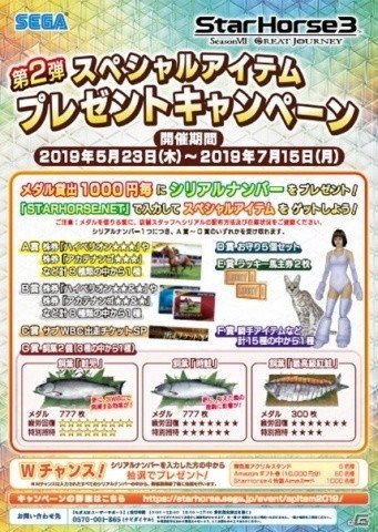 「StarHorse3」ハイペリオンやアカテナンゴの株券などが当たるキャンペーンが5月23日より開催！の画像1