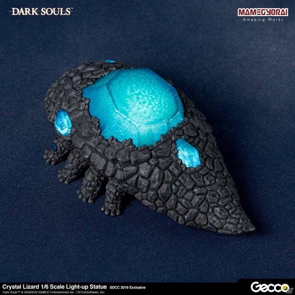 発光ギミックを搭載した「ダークソウル/ 石守 結晶トカゲ 1/6スケール ライトアップスタチュー」が登場！の画像3