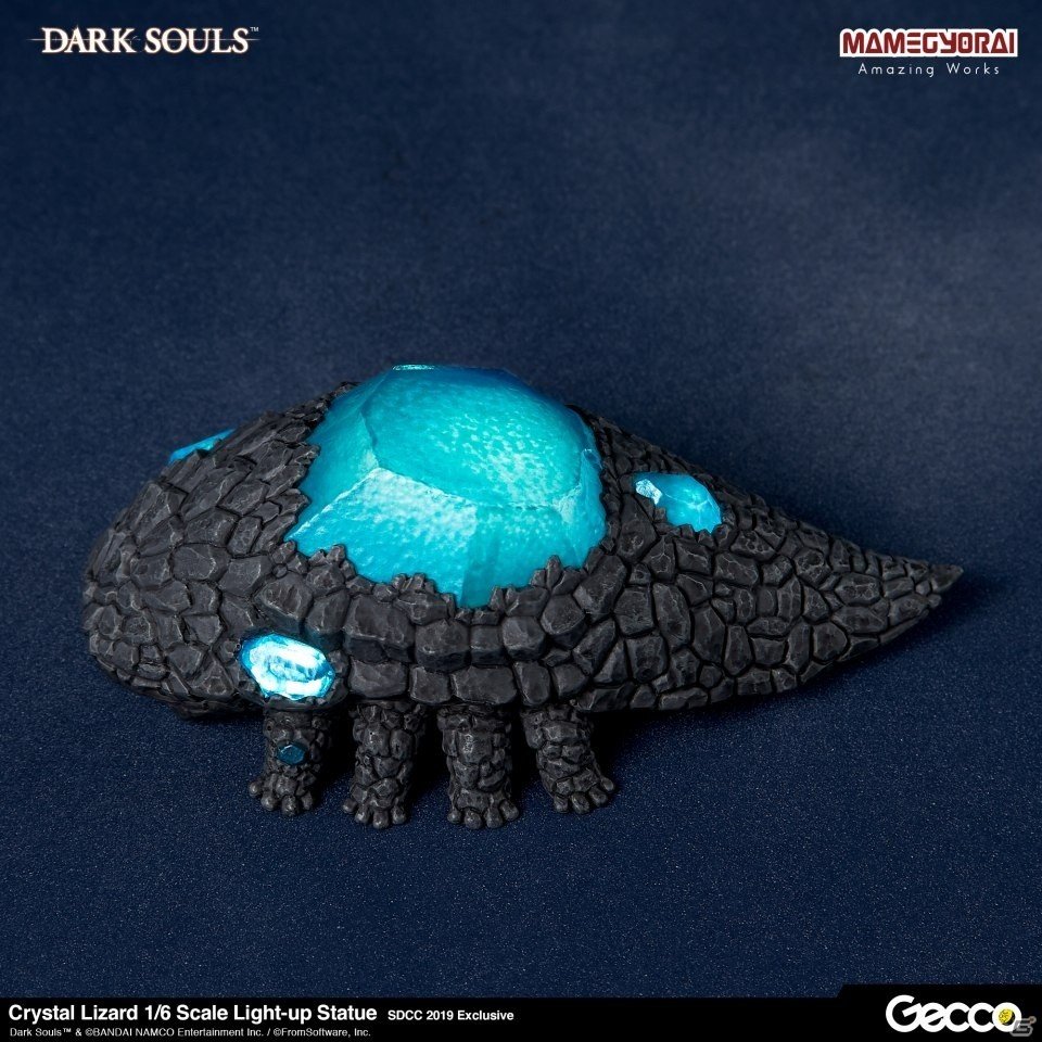 発光ギミックを搭載した「ダークソウル/ 石守 結晶トカゲ 1/6スケール ライトアップスタチュー」が登場！の画像4