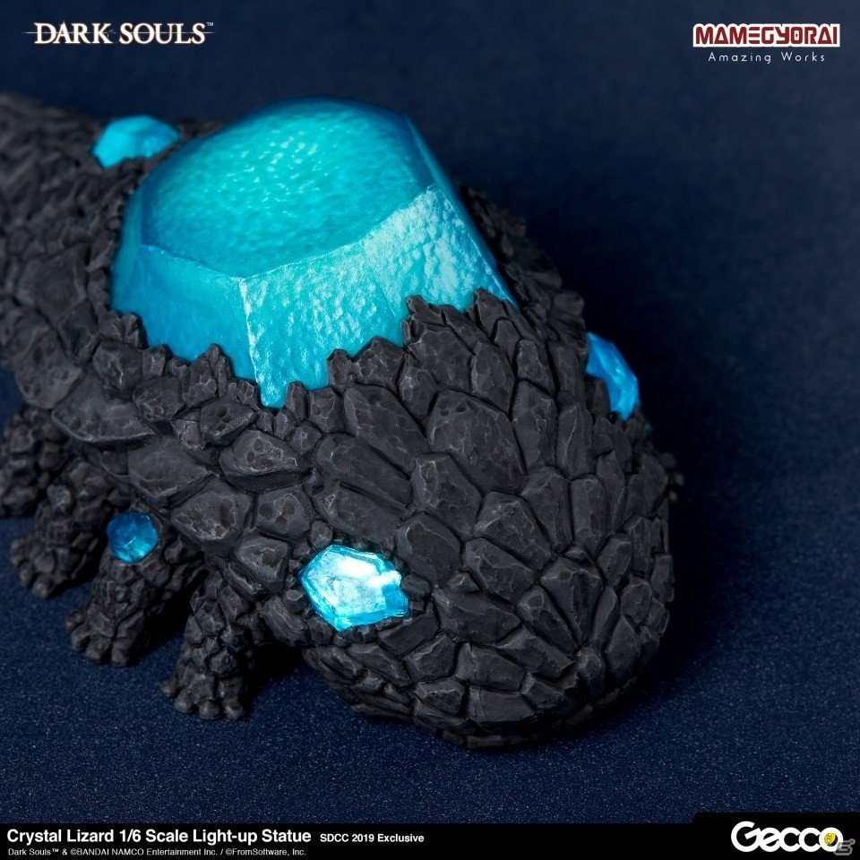 発光ギミックを搭載した「ダークソウル/ 石守 結晶トカゲ 1/6スケール ライトアップスタチュー」が登場！の画像5