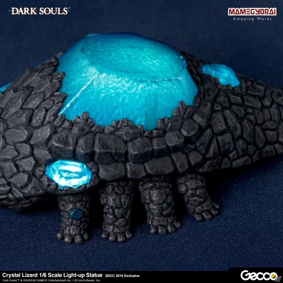 発光ギミックを搭載した「ダークソウル/ 石守 結晶トカゲ 1/6スケール ライトアップスタチュー」が登場！の画像7